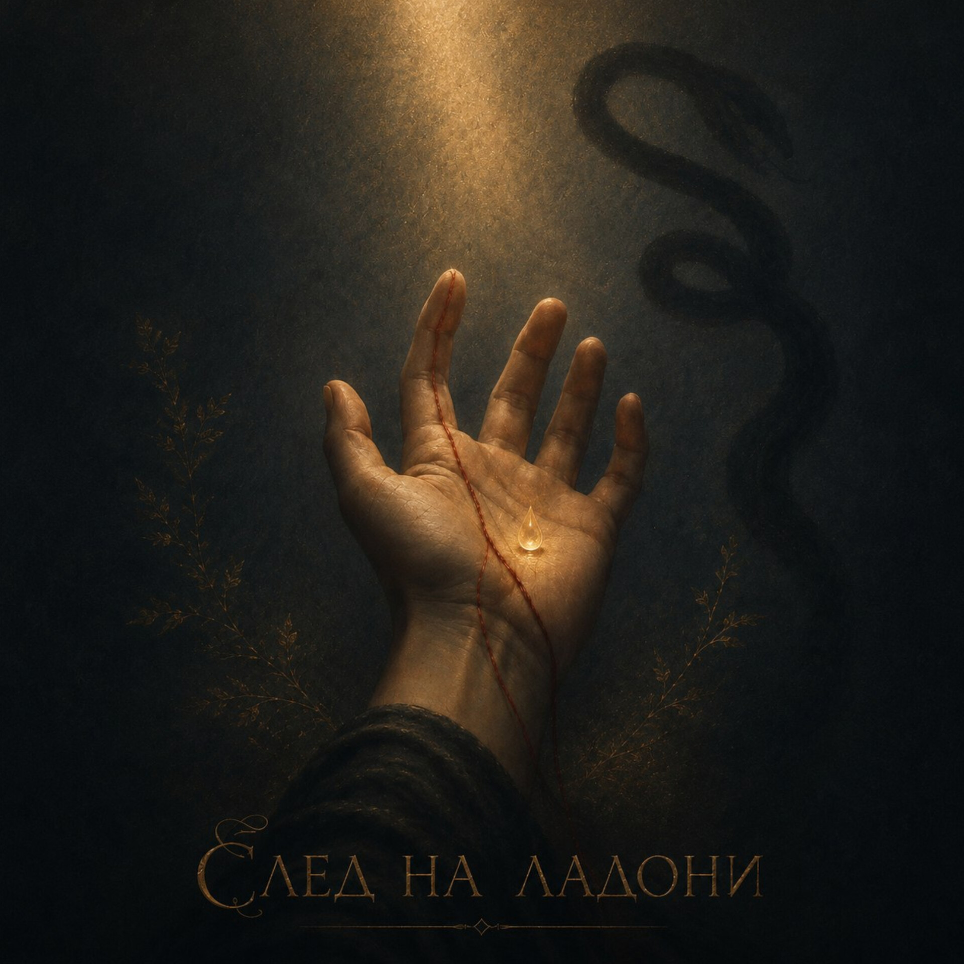 След на ладони · иллюстрация из архива