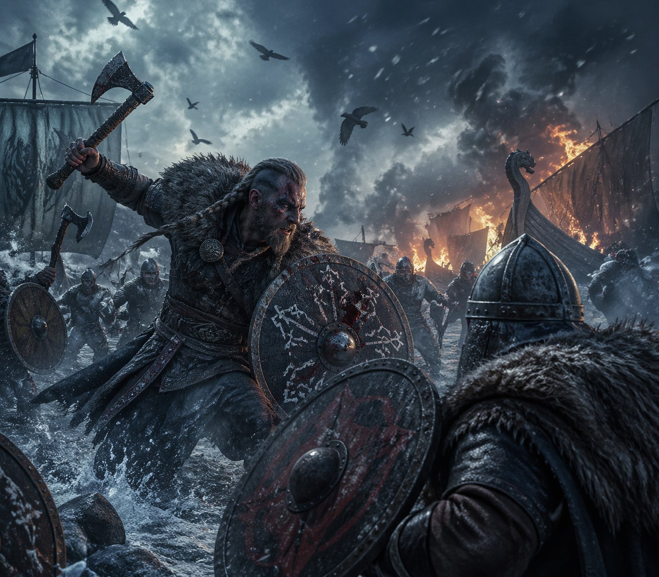 Crimson Harbor Burn · иллюстрация из архива