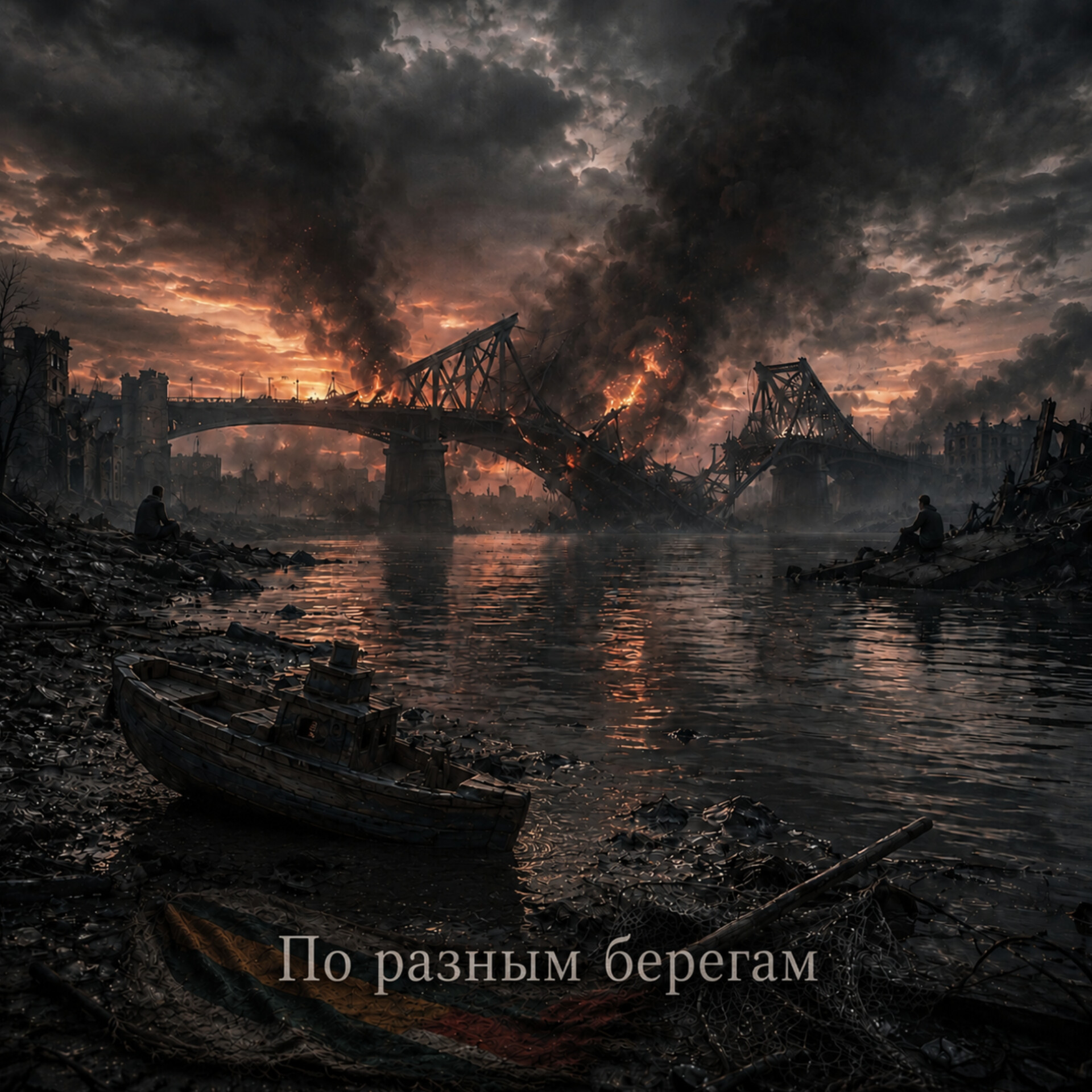 По разным берегам · иллюстрация из архива