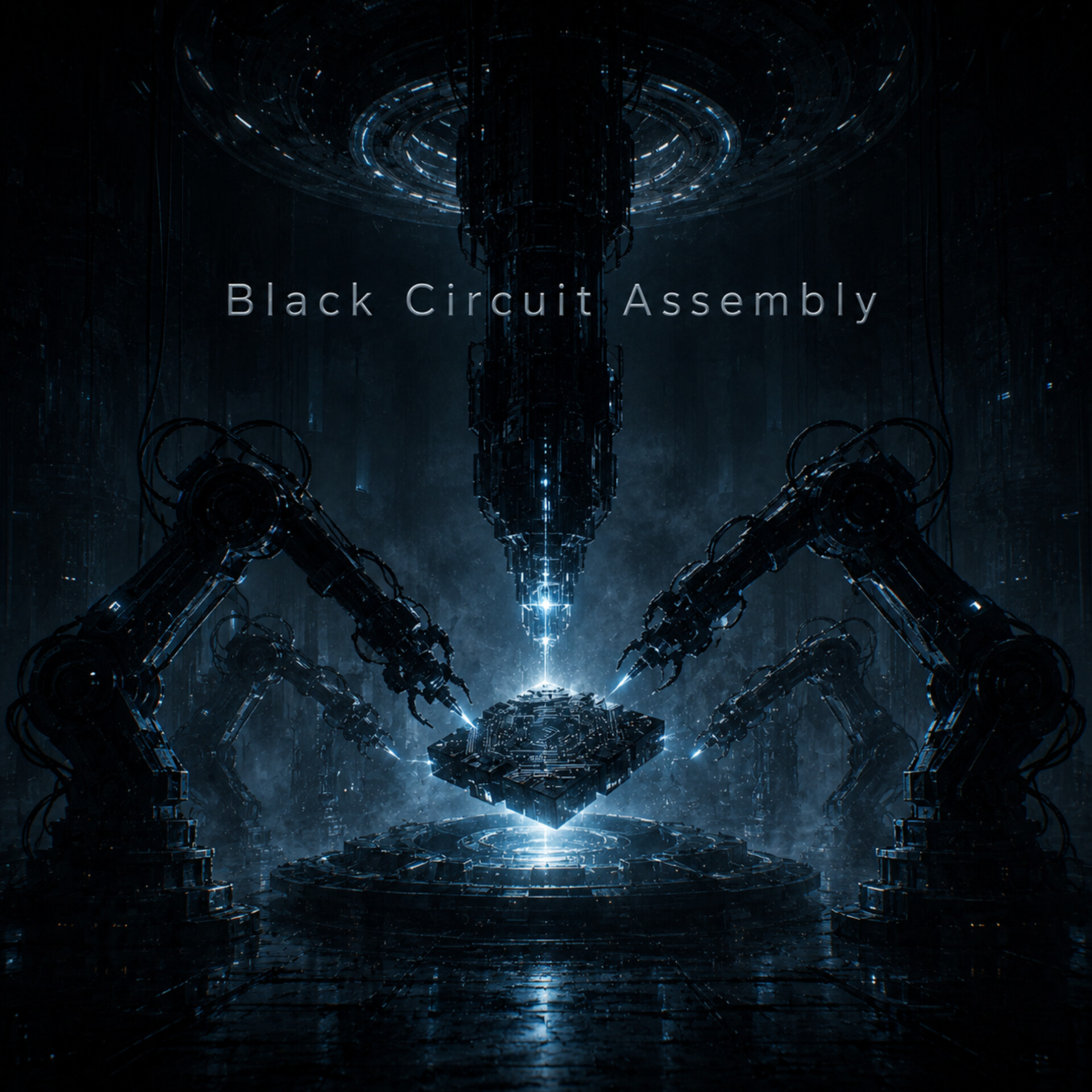 Black Circuit Assembly · иллюстрация из архива