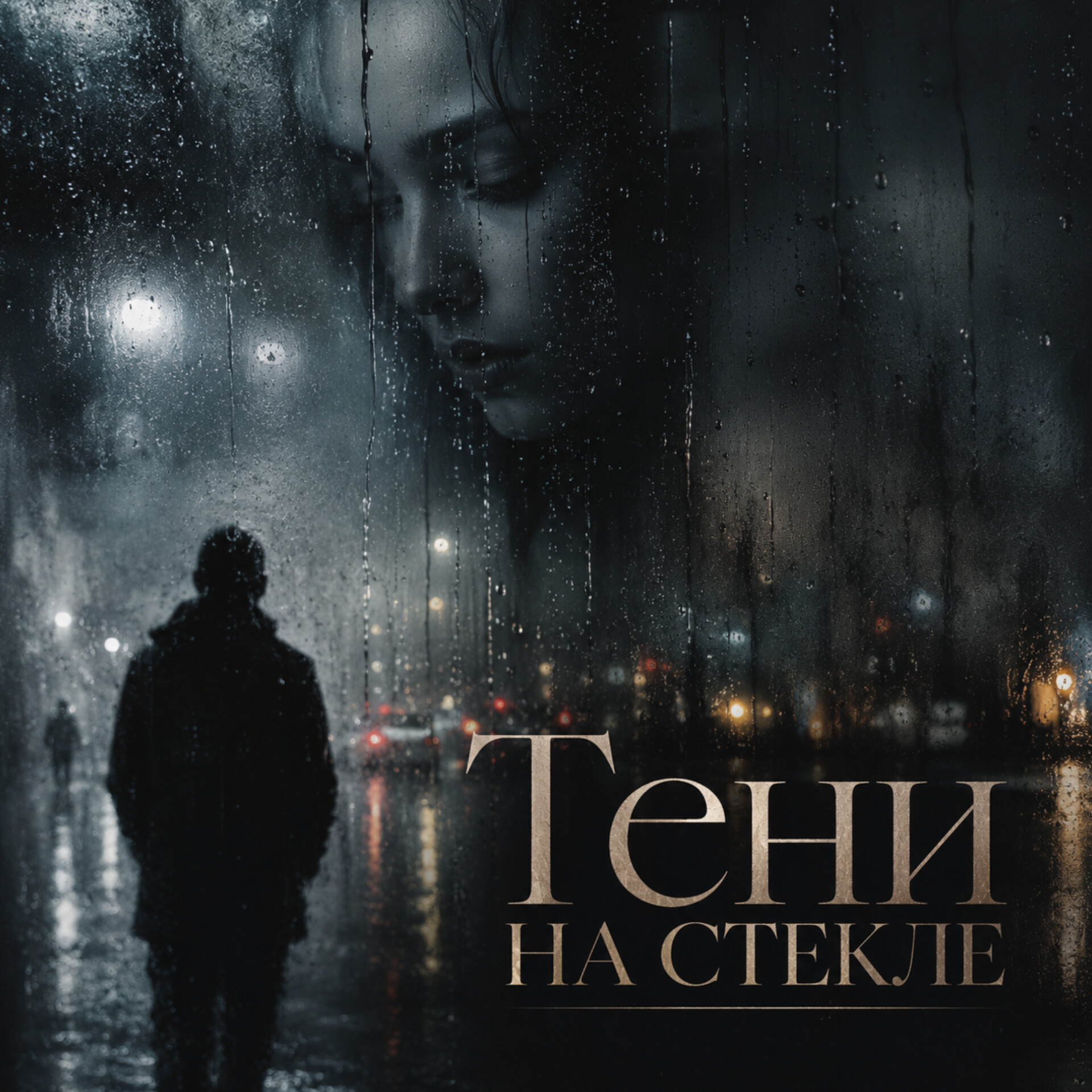 Тени на стекле · иллюстрация из архива